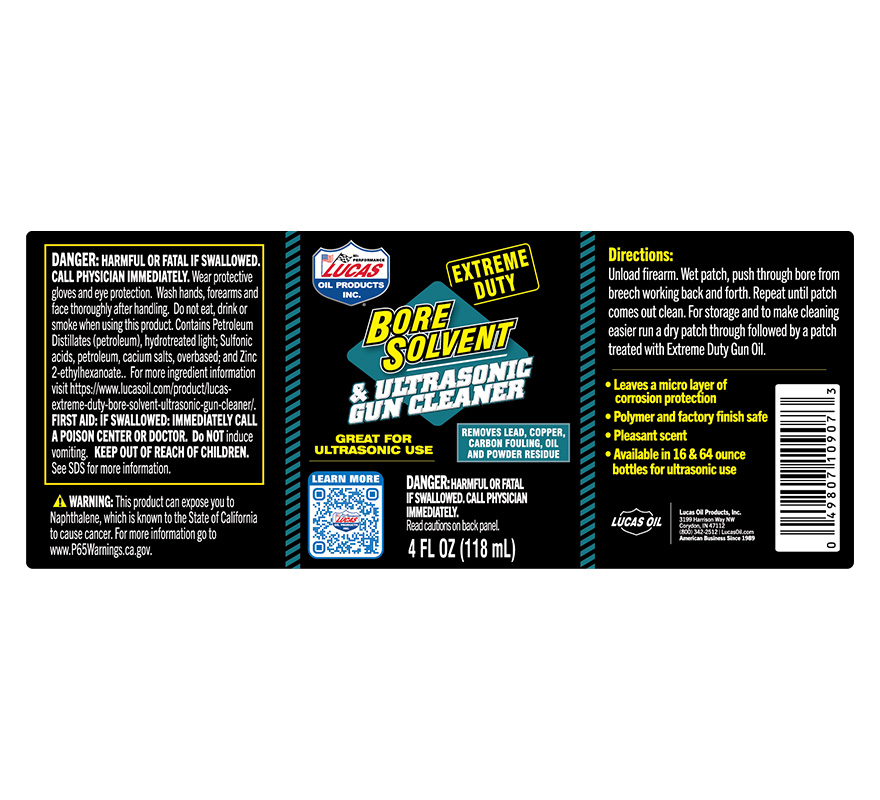 Extreme Duty Bore Solvent - 4oz (Label)