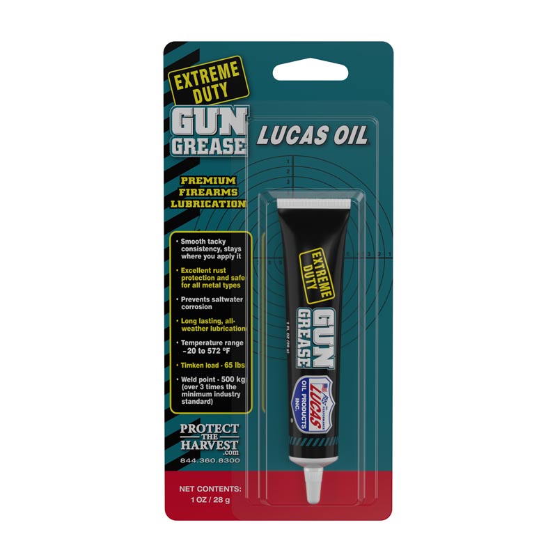 Lucas Oil, Extreme Duty, Gun Grease 1oz, white bottle