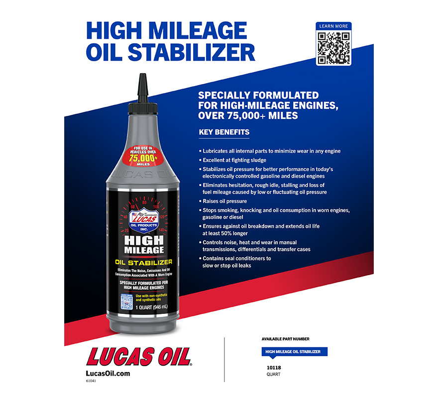 High Mileage Oil Stabilizer flyer