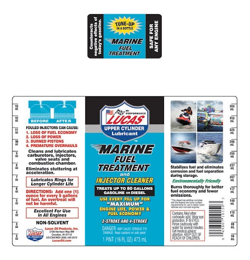 Marine Fuel Treatment label