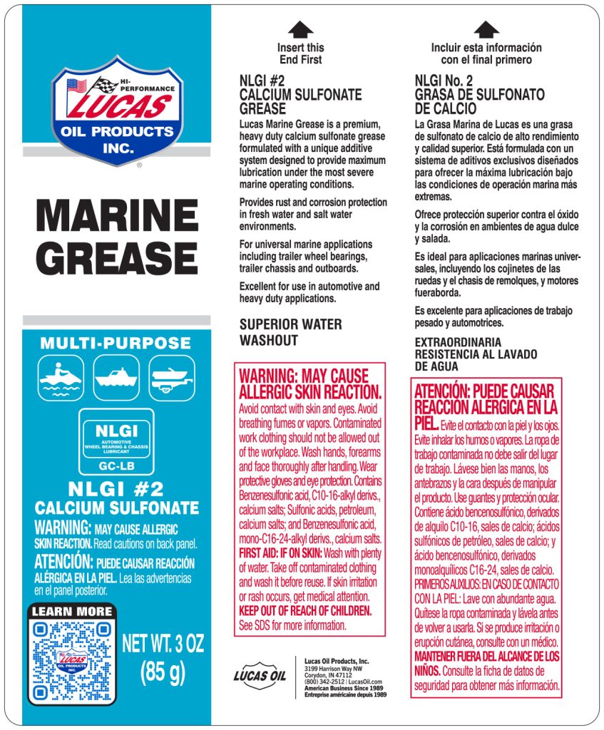 Marine Grease 14oz 3 pack label
