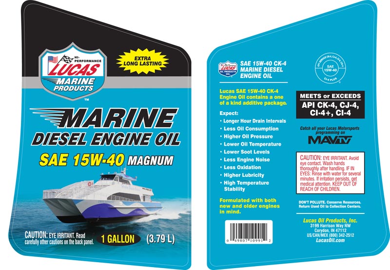 SAE 15W-40 CK-4 - Gallon (Label)