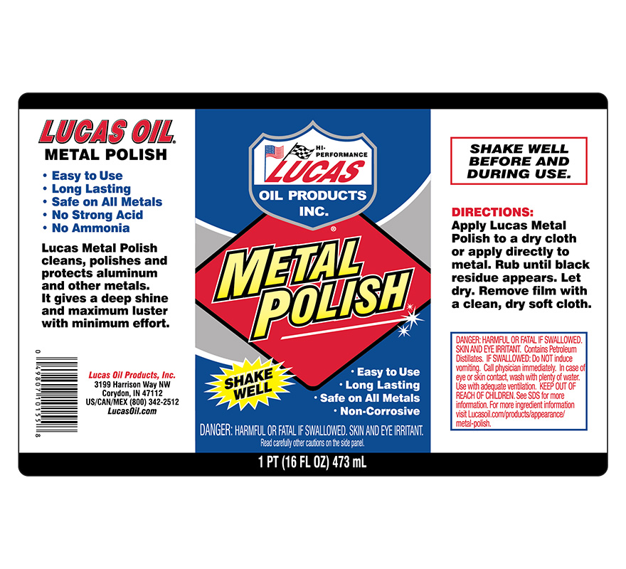 Metal Polish 16 oz label