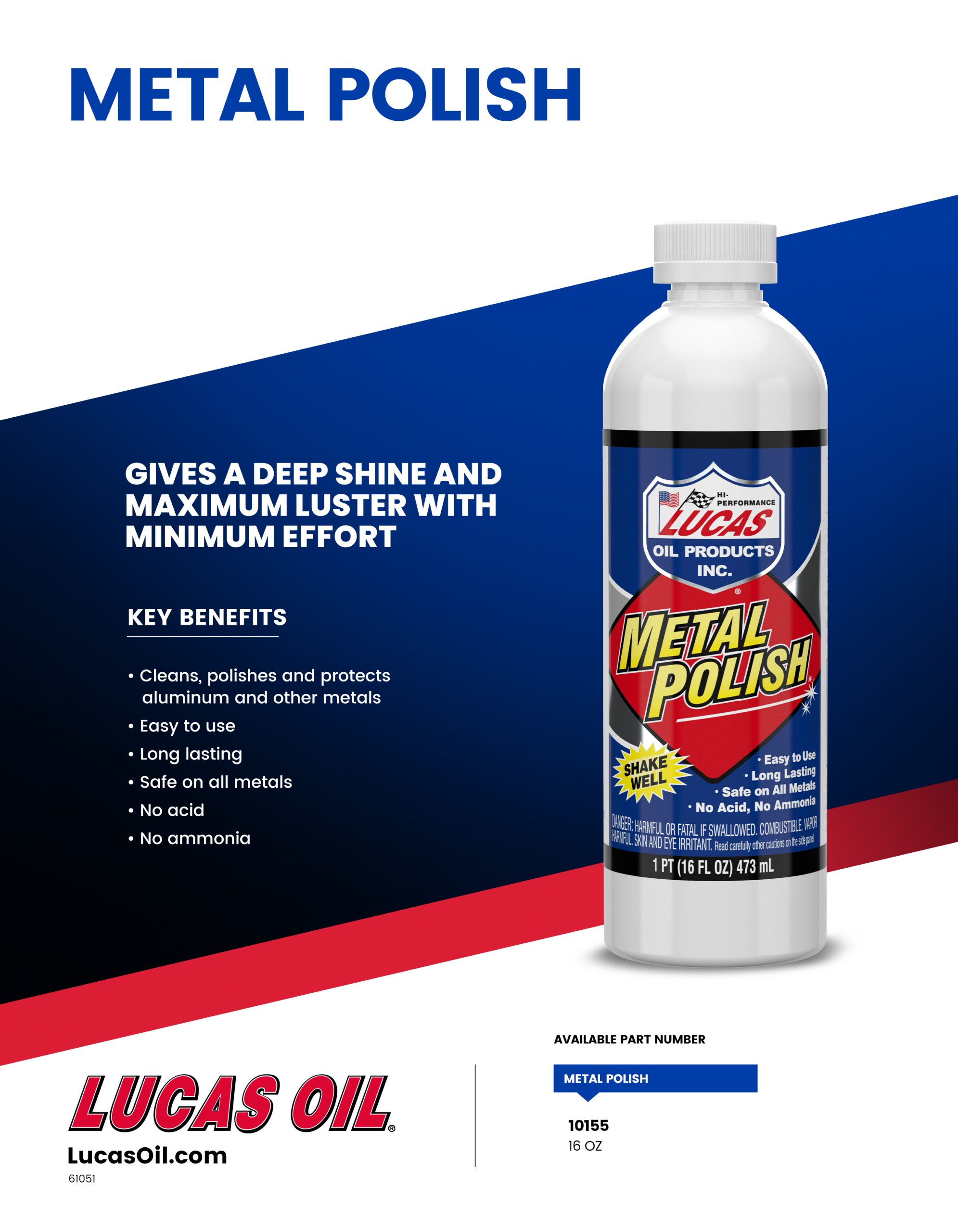 Metal Polish Lucas Oil Products, Inc. Keep That Engine Alive!