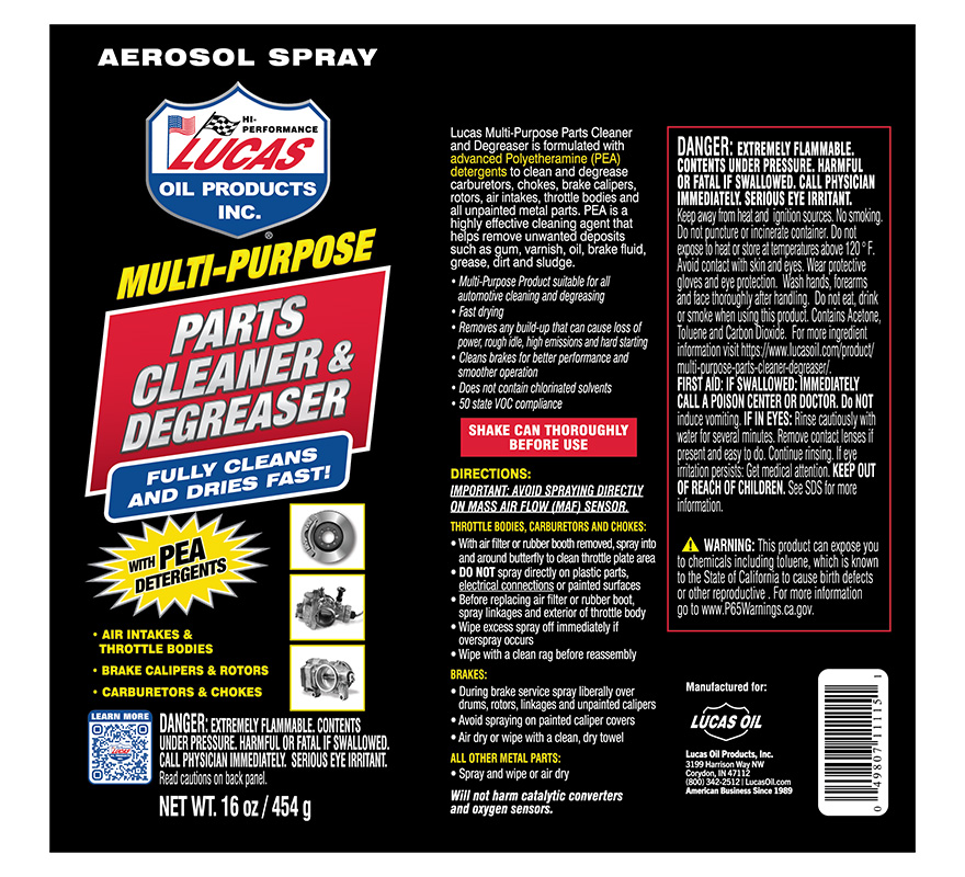 Multi-Purpose Parts Cleaner & Degreaser - 16oz (Label)