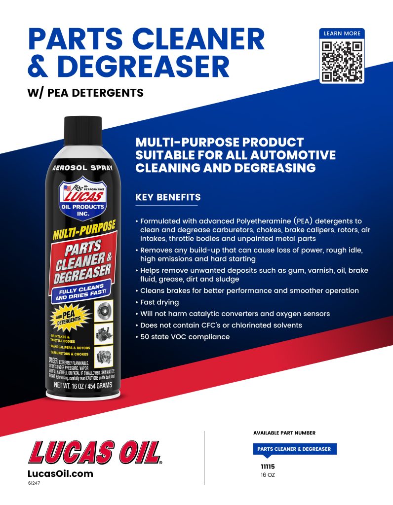 Multi-Purpose Parts Cleaner & Degreaser Flyer