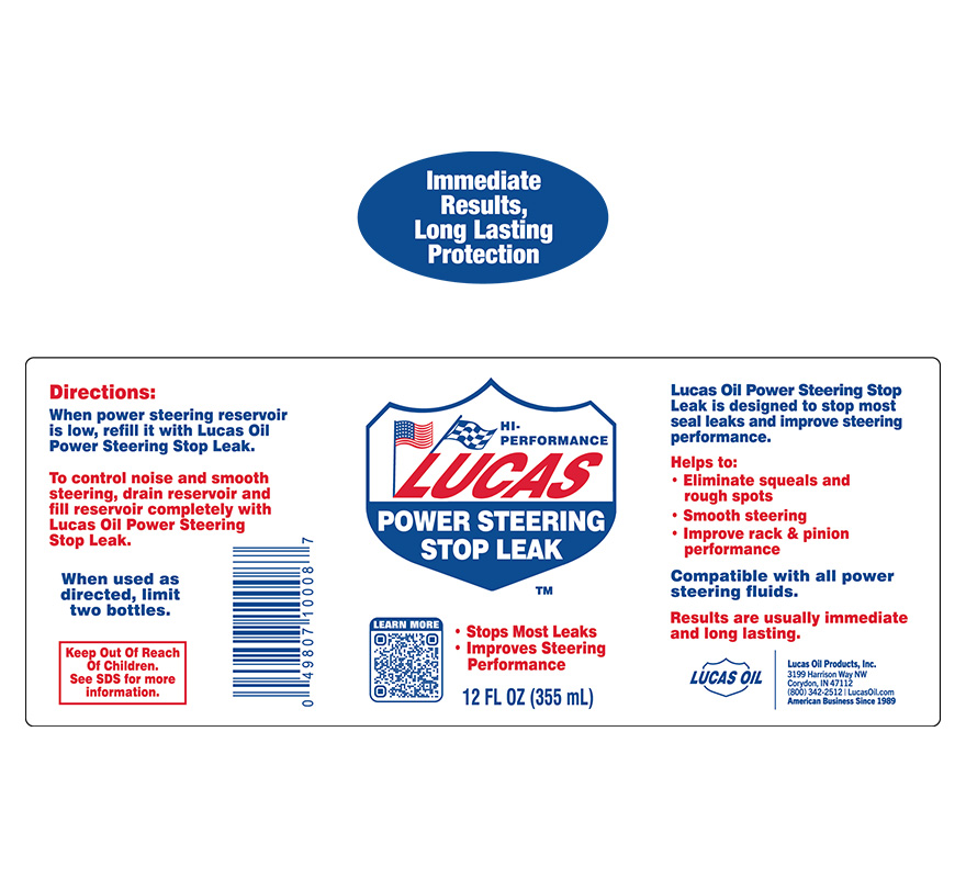 Power Steering Stop Leak - 12oz (Label)