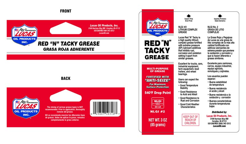 Red N Tacky Grease 3 pack label