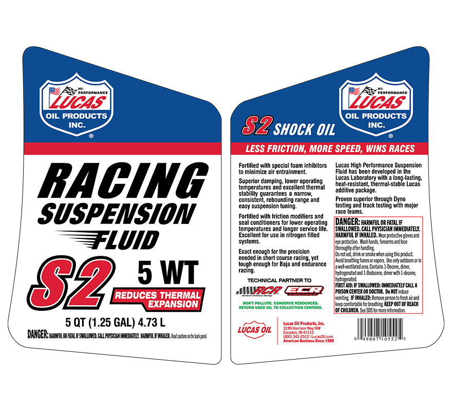 S2 Suspension Fluid - 5 Quart (Label)