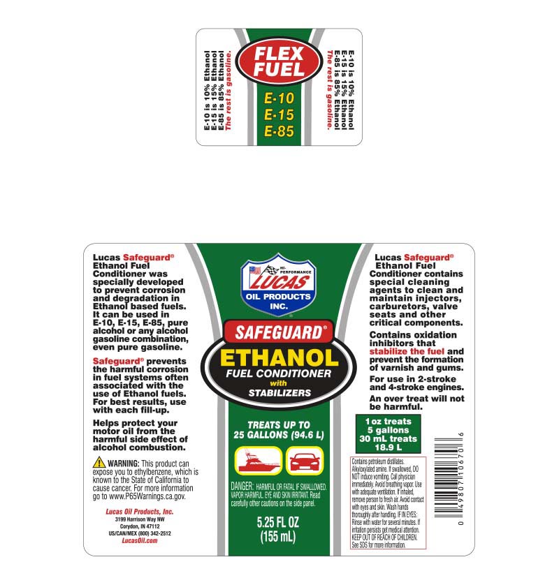 Safeguard® Ethanol Fuel Conditioner with Stabilizers 5oz label