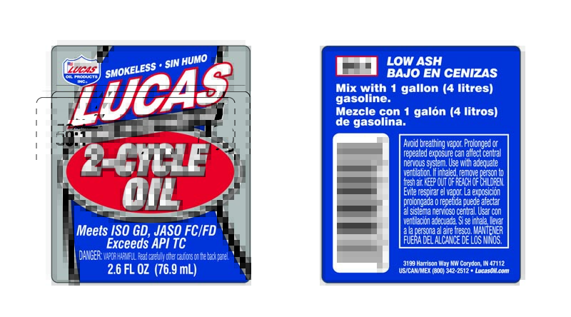 Semi Synthetic 2-Cycle Oil 2oz label