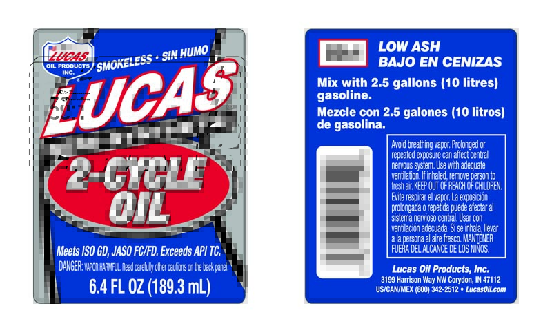 Semi Synthetic 2-Cycle Oil 6oz label
