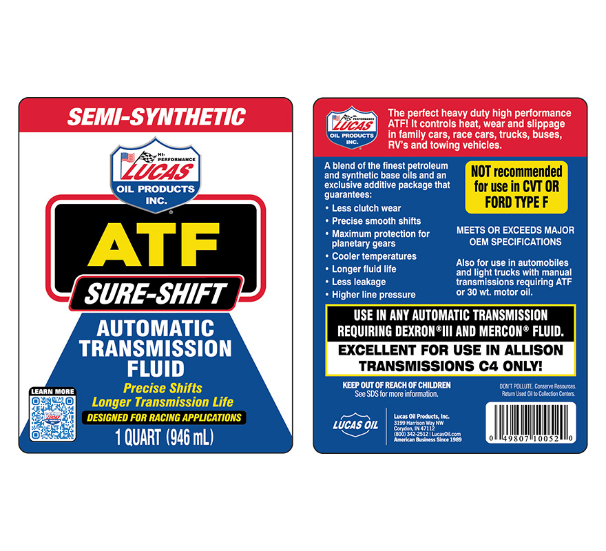 Sure Shift ATF - Quart (Label)