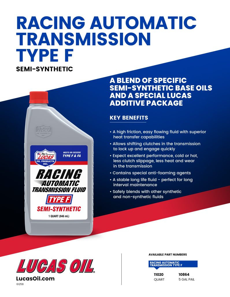 Semi-Synthetic Racing Automatic Transmission Fluid Type F Flyer
