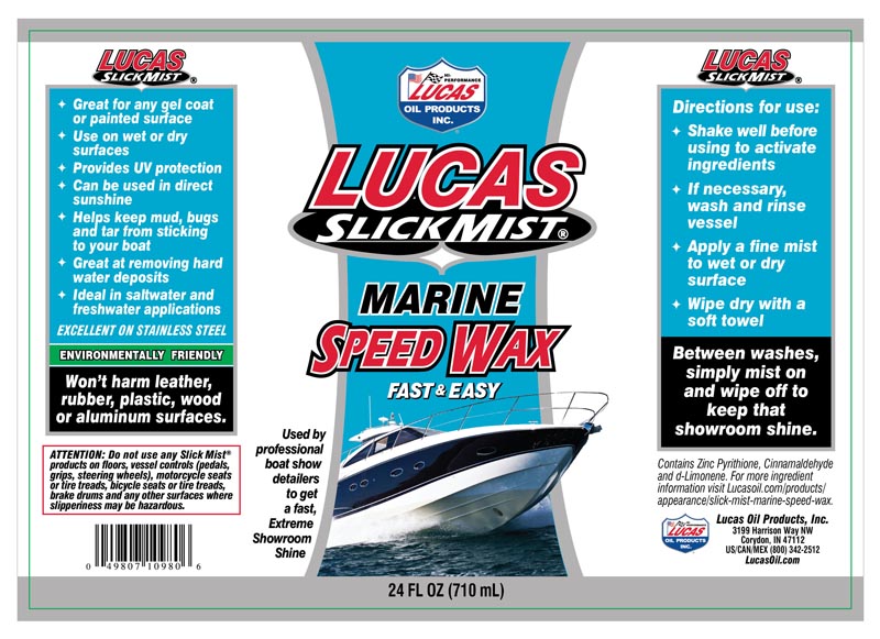 Slick Mist® Marine Speed Wax – Lucas Oil Products, Inc. – Keep