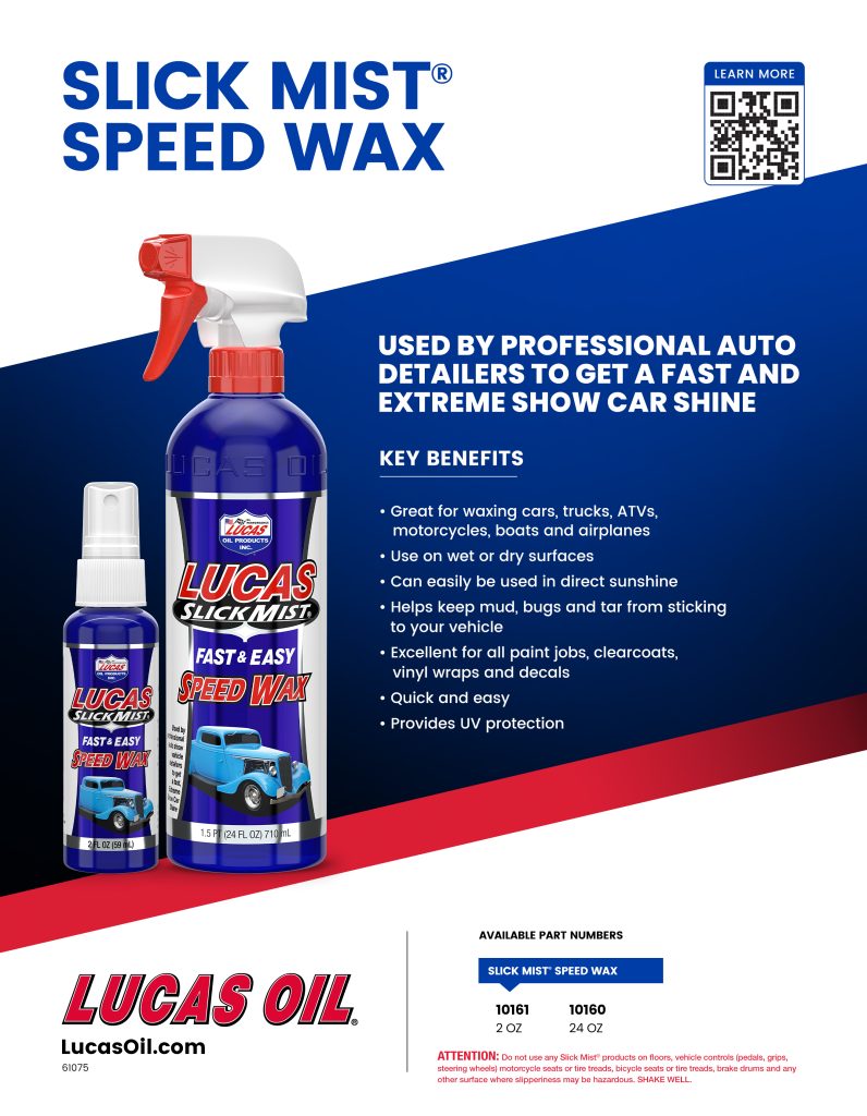 Lucas Slick Mist - Speed Wax For Harley-Davidson