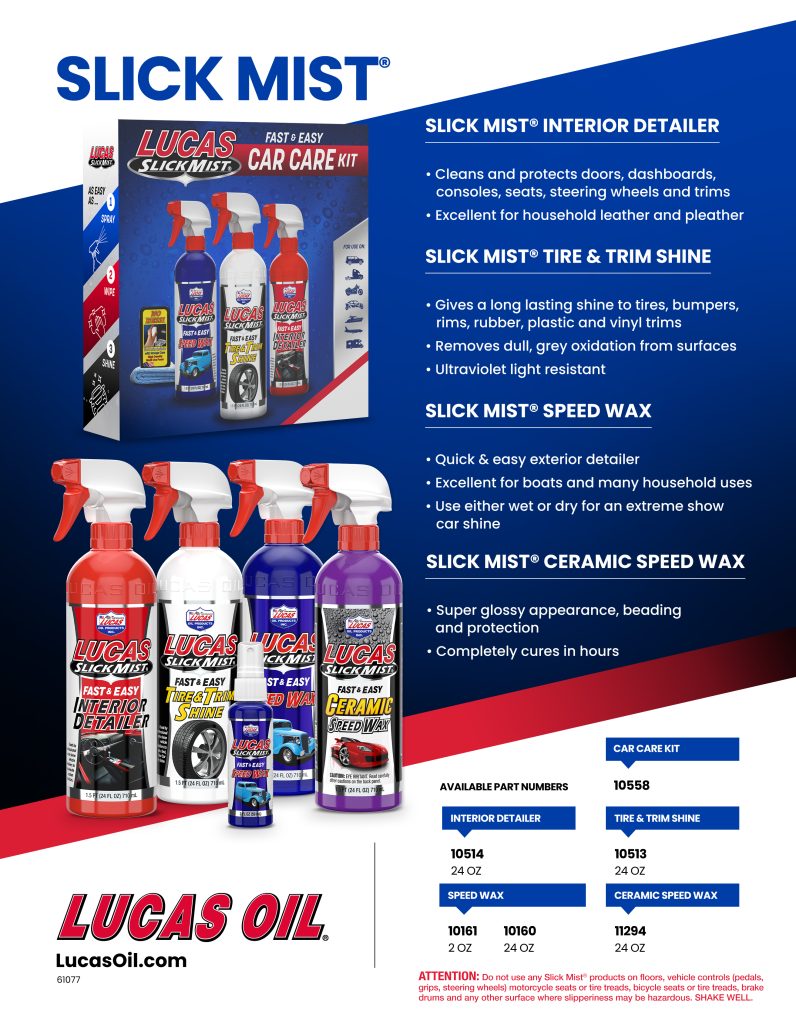 Lucas Oil 051-826 Slick Mist Speed Wax, Twenty 2 oz. bottles