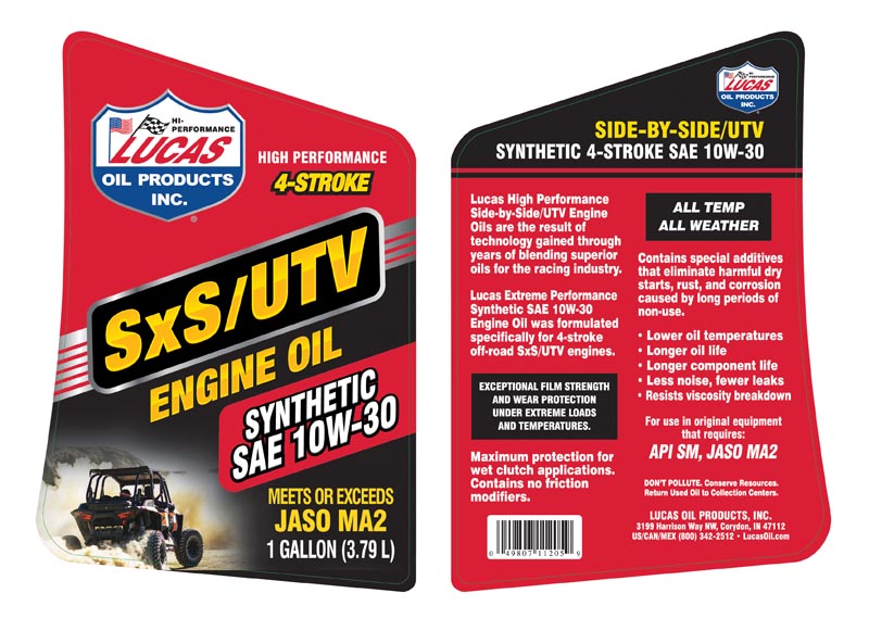 SxS Syn 10W-30 - Gallon (Label)