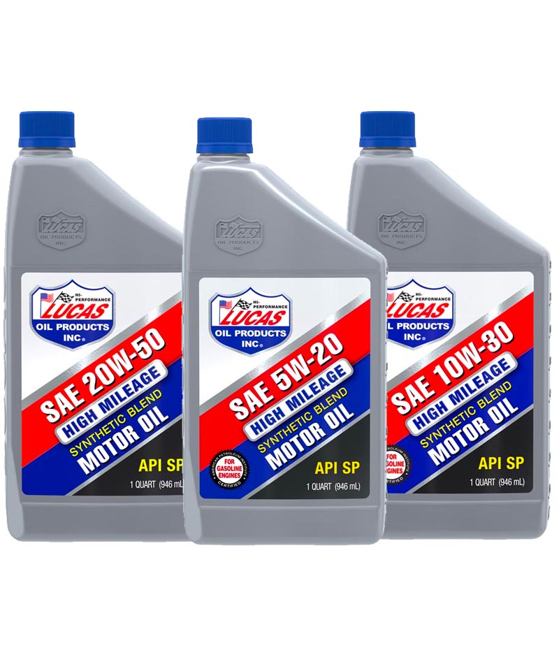 High Mileage Synthetic Blend Motor Oils