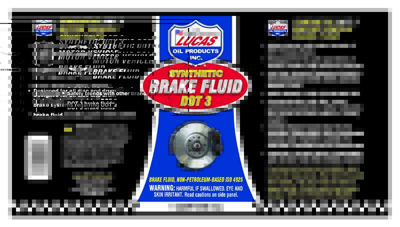 Synthetic Brake Fluid DOT3 - Quart (Label)