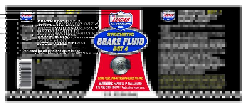 Synthetic Brake Fluid DOT4 - 12oz (Label)