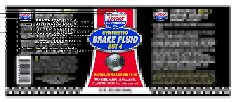 Synthetic Brake Fluid DOT4 - 12oz (Label)