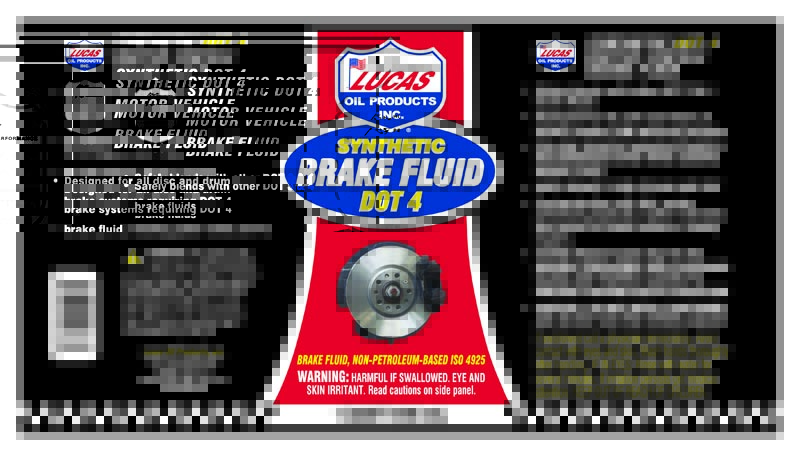 Synthetic Brake Fluid DOT4 - Quart (Label)
