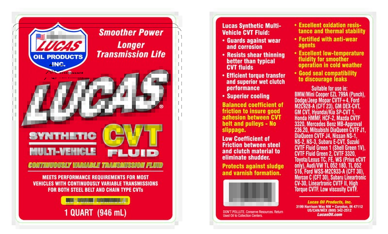 Synthetic Multi-Vehicle CVT Fluid - Quart (Label)