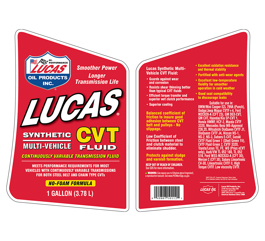 Synthetic Multi-Vehicle CVT Fluid - Gallon (Label)