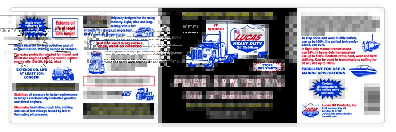 Pure Synthetic Oil Stabilizer - Gallon (Label)