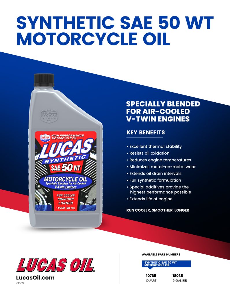 Synthetic SAE 50W V-Twin MC Oil Flyer