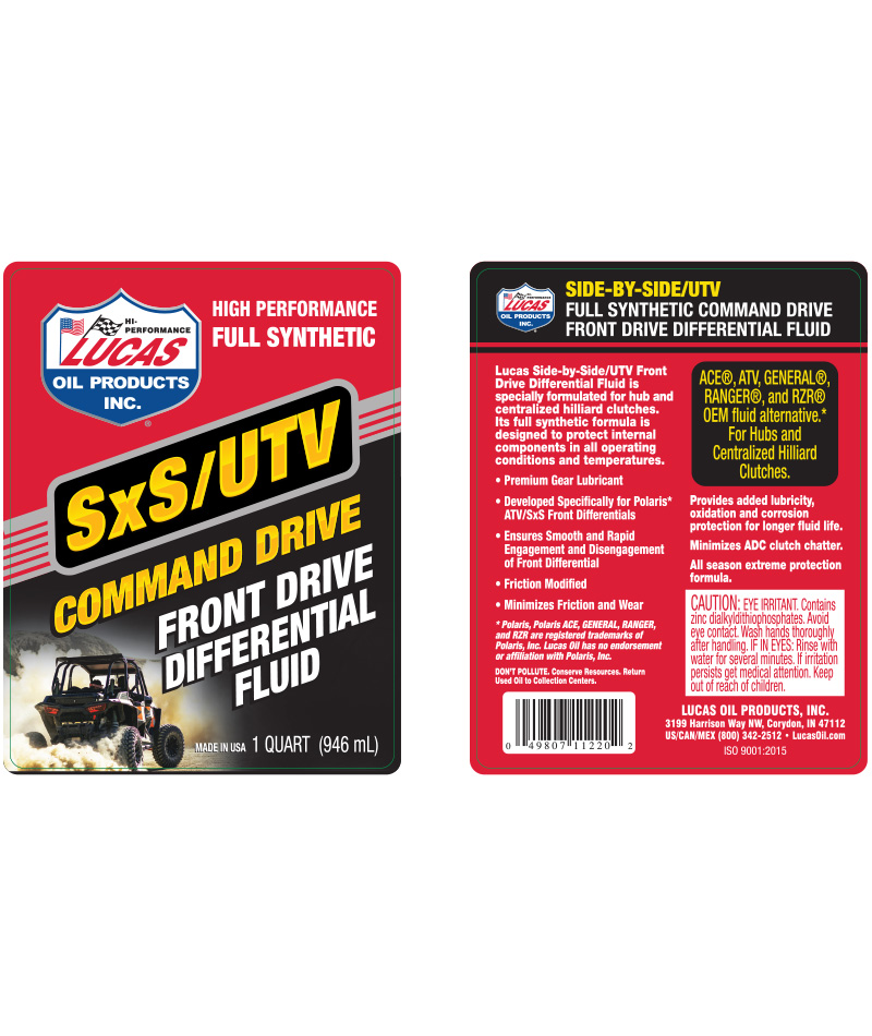 SxS Command Drive Fluid - Quart (Label)