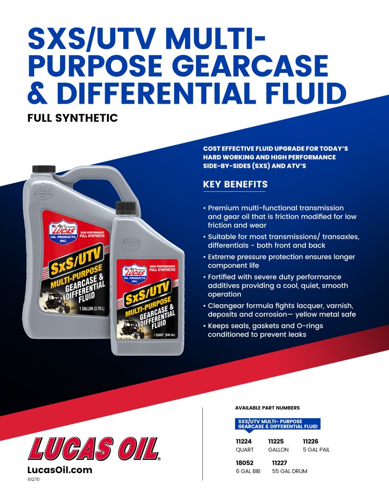 Synthetic SxS Multi-Purpose Gearcase and Differential Fluid Flyer