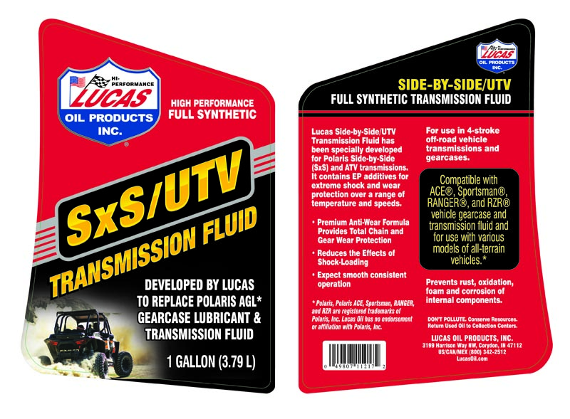 SxS Tranmission Fluid - Gallon (Label)
