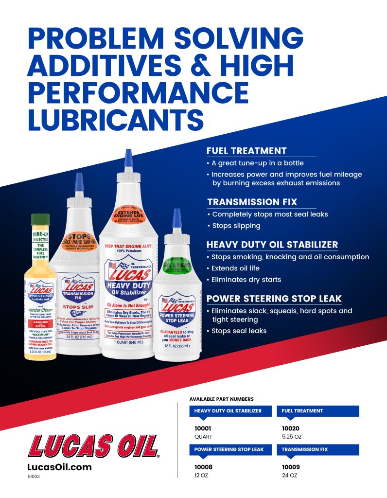 Lucas Pure Synthetic Oil Stabilizer In Holland, Michigan – Major Brands Oil