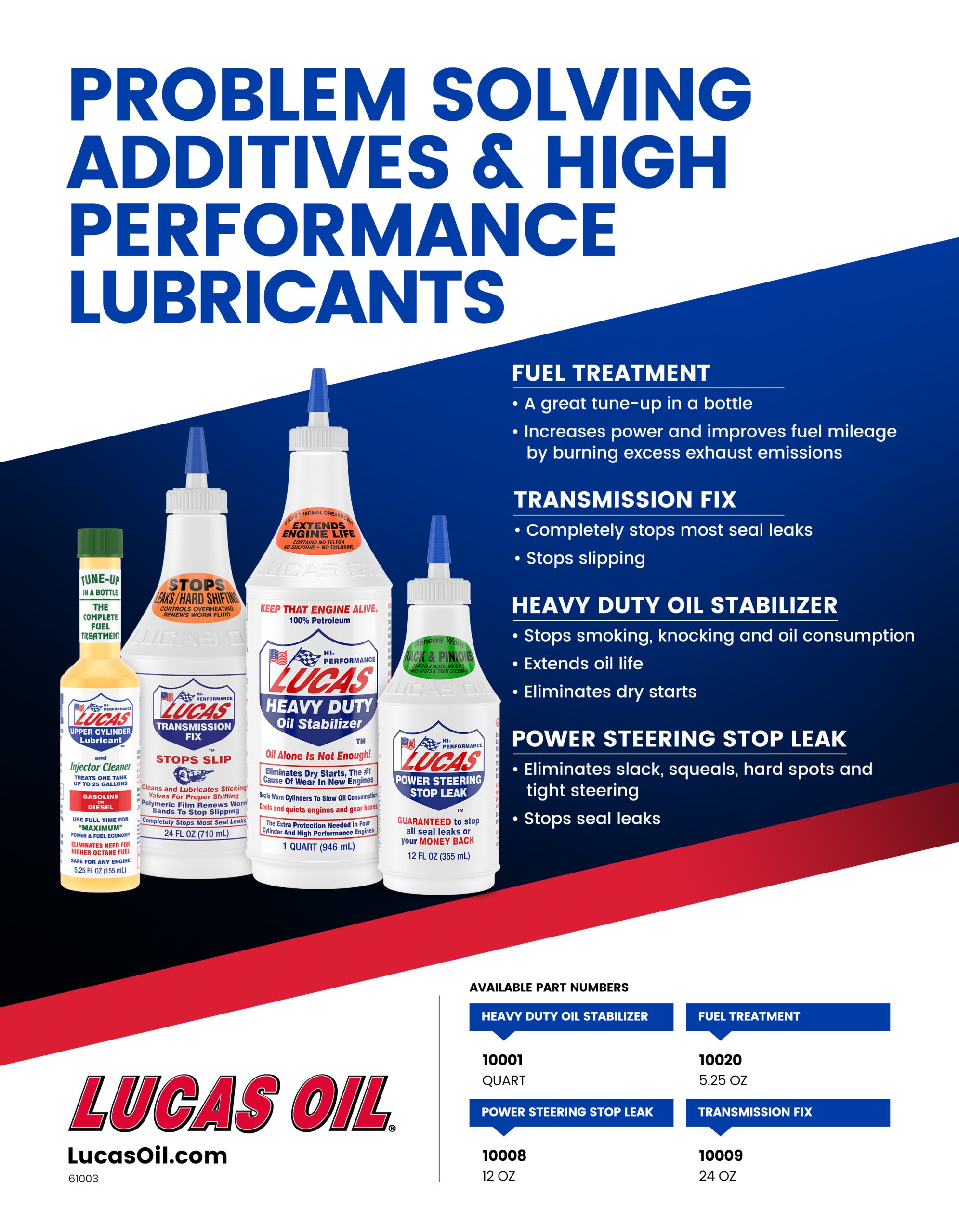Heavy Duty Oil Stabilizer Lucas Oil Products, Inc. Keep That Engine