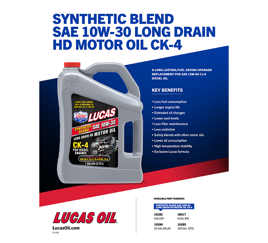 Syn blend SAE 10W-30 CK-4 Diesel flyer
