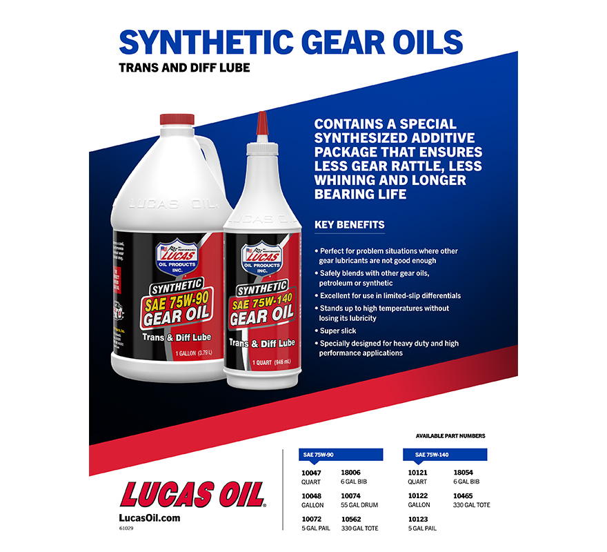 Synthetic SAE 75W-140 Gear Oil flyer