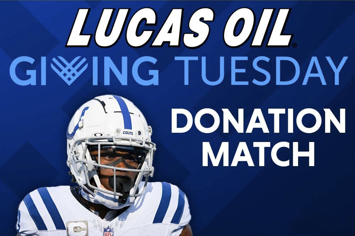 Lucas Oil Partners with Cornerback Kenny Moore II for ‘Giving Tuesday’, Matching the First $100,000 in Donations to Peyton Manning Children’s Hospital
